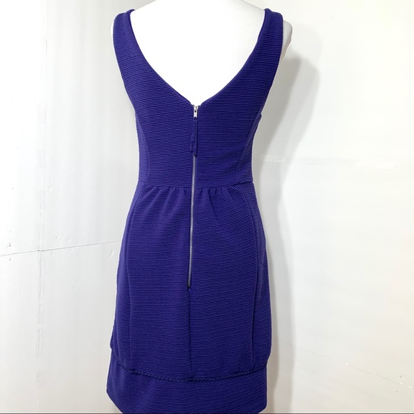 SOLD-Anthropologie Ruffled V Neck Pencil Dress - Picture 3 of 12